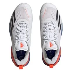 Adidas Adizero Cybersonic Men's Tennis Shoe (White/Black) -Tennis Equipment Store GY9634 3 FOOTWEAR Photography TopPortraitView transparent