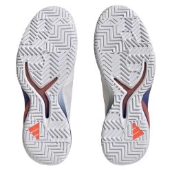 Adidas Adizero Cybersonic Men's Tennis Shoe (White/Black) -Tennis Equipment Store GY9634 4 FOOTWEAR Photography BottomView transparent 1