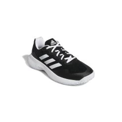 Adidas GameCourt 2 Women's Tennis Shoe (Black/White) -Tennis Equipment Store GZ0694 6 FOOTWEAR Photography FrontLateralTopView white
