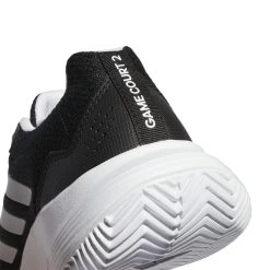 Adidas GameCourt 2 Women's Tennis Shoe (Black/White) -Tennis Equipment Store GZ0694 9 FOOTWEAR Photography DetailView2 white