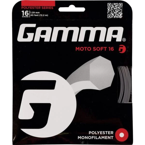 Gamma AMP Moto Soft 16/1.29 Tennis String (Charcoal) 1 Gamma AMP Moto Soft 16/1.29 Tennis String (Charcoal)