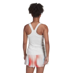 Adidas Women's Tennis Y-Tank Top (White) -Tennis Equipment Store HF0842 APP on model back white
