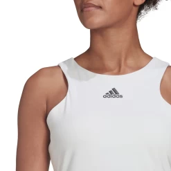 Adidas Women's Tennis Y-Tank Top (White) -Tennis Equipment Store HF0842 APP on model detail 1 white