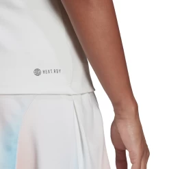 Adidas Women's Tennis Y-Tank Top (White) -Tennis Equipment Store HF0842 APP on model detail 2 white