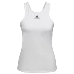 Adidas Women's Tennis Y-Tank Top (White) -Tennis Equipment Store HF0842 APP photo front center white