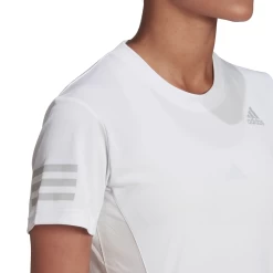 Adidas Women's Club Tennis Top (White/Grey Two) -Tennis Equipment Store HF1783 APP on model detail 1 white