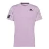 Adidas Men's Club Stripe Tennis Tee (Pink)