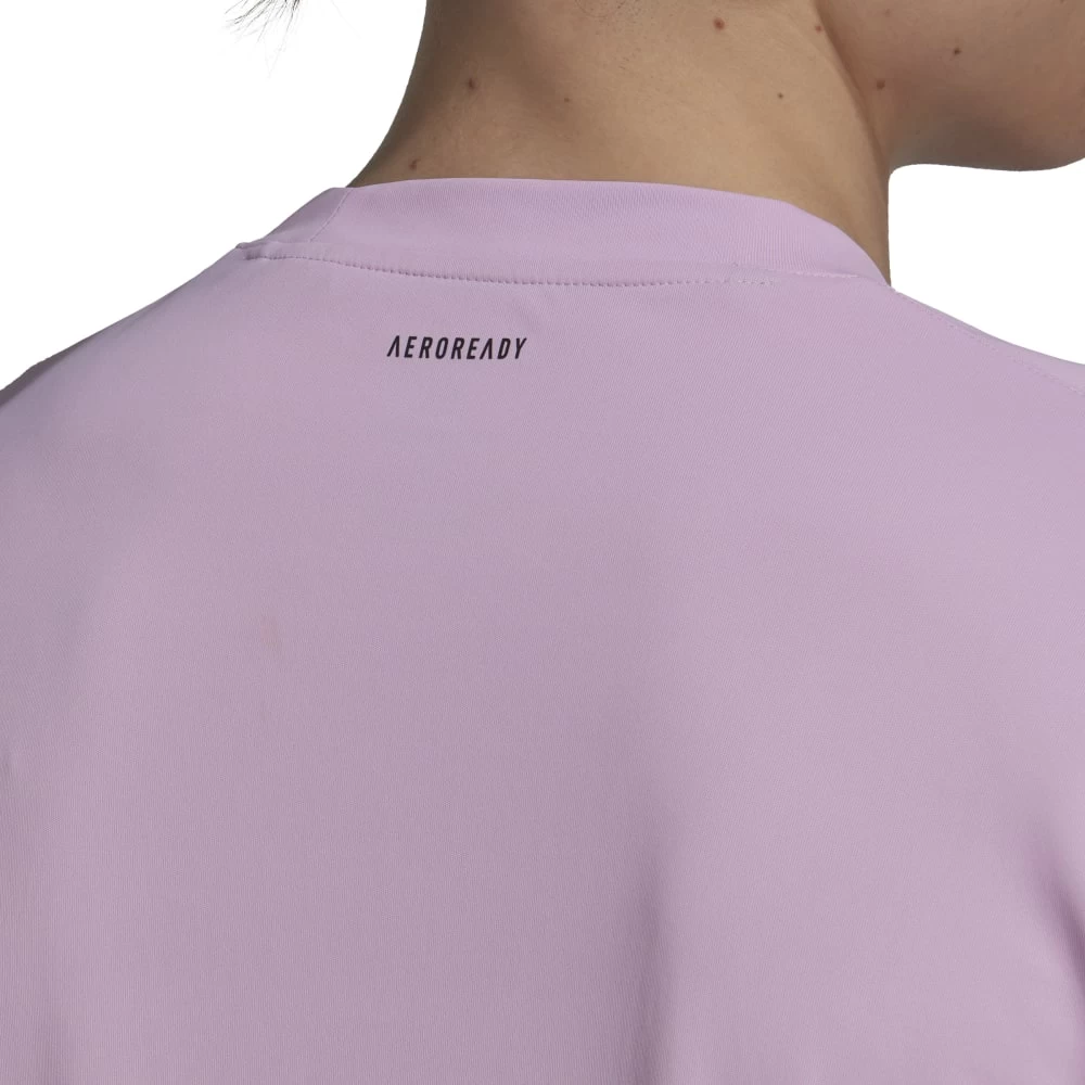 Adidas Men's Club Stripe Tennis Tee (Pink) 5 Adidas Men's Club Stripe Tennis Tee (Pink) - Image 5