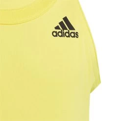 Adidas Girl's Club Tank Top (Beam Yellow) -Tennis Equipment Store HN6304 5 APPAREL Photography DetailView2 transparent
