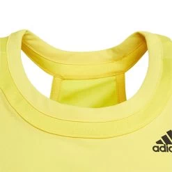 Adidas Girl's Club Tank Top (Beam Yellow) -Tennis Equipment Store HN6304 6 APPAREL Photography DetailView3 transparent
