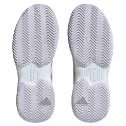 Adidas CourtJam Control Women's Tennis Shoe (White) 11 Adidas CourtJam Control Women's Tennis Shoe (White) -Tennis Equipment Store HQ8473 4 FOOTWEAR Photography BottomView transparent