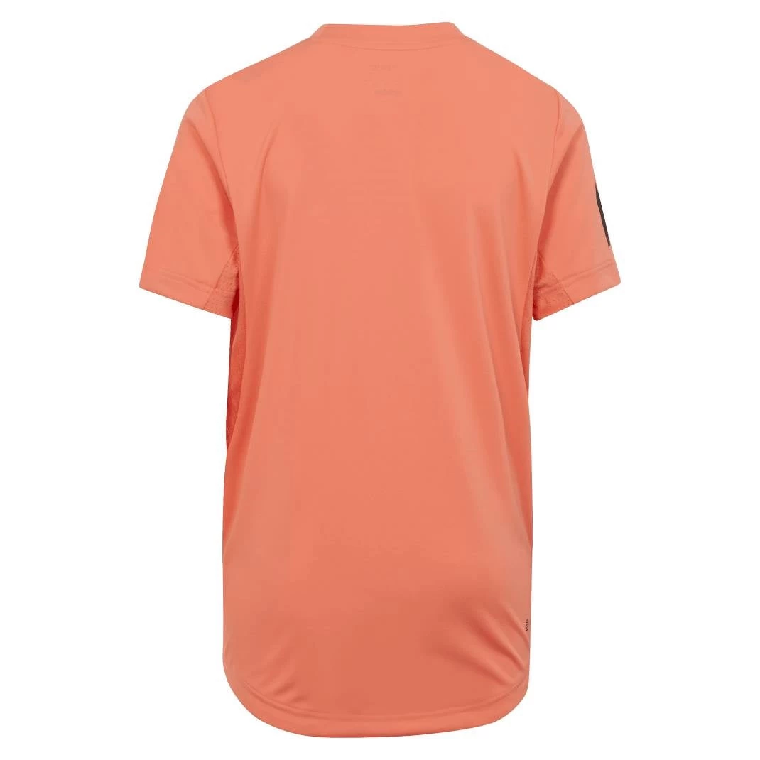 Adidas Boy's 3 Stripe Club Top (Orange) 2 Adidas Boy's 3 Stripe Club Top (Orange) - Image 2