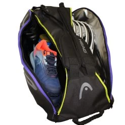 Head Tour Team Supercombi 9 Pack Racquet Bag (Black/Purple) -Tennis Equipment Store Head 9 SuperCombi 1