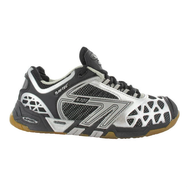 Hi-Tec S701 Mens Indoor Court Shoe (Black/Silver) 1 Hi-Tec S701 Mens Indoor Court Shoe (Black/Silver)