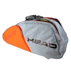 Head Radical Supercombi 9 Pack Racquet Bag (Grey/Orange) -Tennis Equipment Store IMG 2924