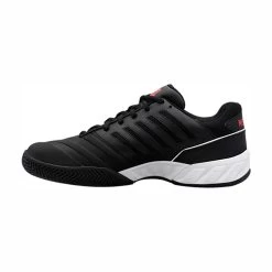 K-Swiss BigShot Light 4 Men's Tennis Shoe (Black/White/Red) -Tennis Equipment Store K SwissBigShotLight4Black3