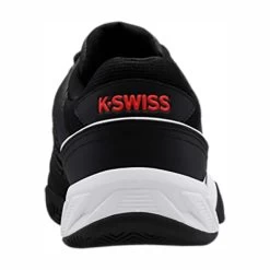 K-Swiss BigShot Light 4 Men's Tennis Shoe (Black/White/Red) -Tennis Equipment Store K SwissBigShotLight4Black4