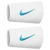 Nike Tennis Premier Doublewide Wristband (White/Blue)
