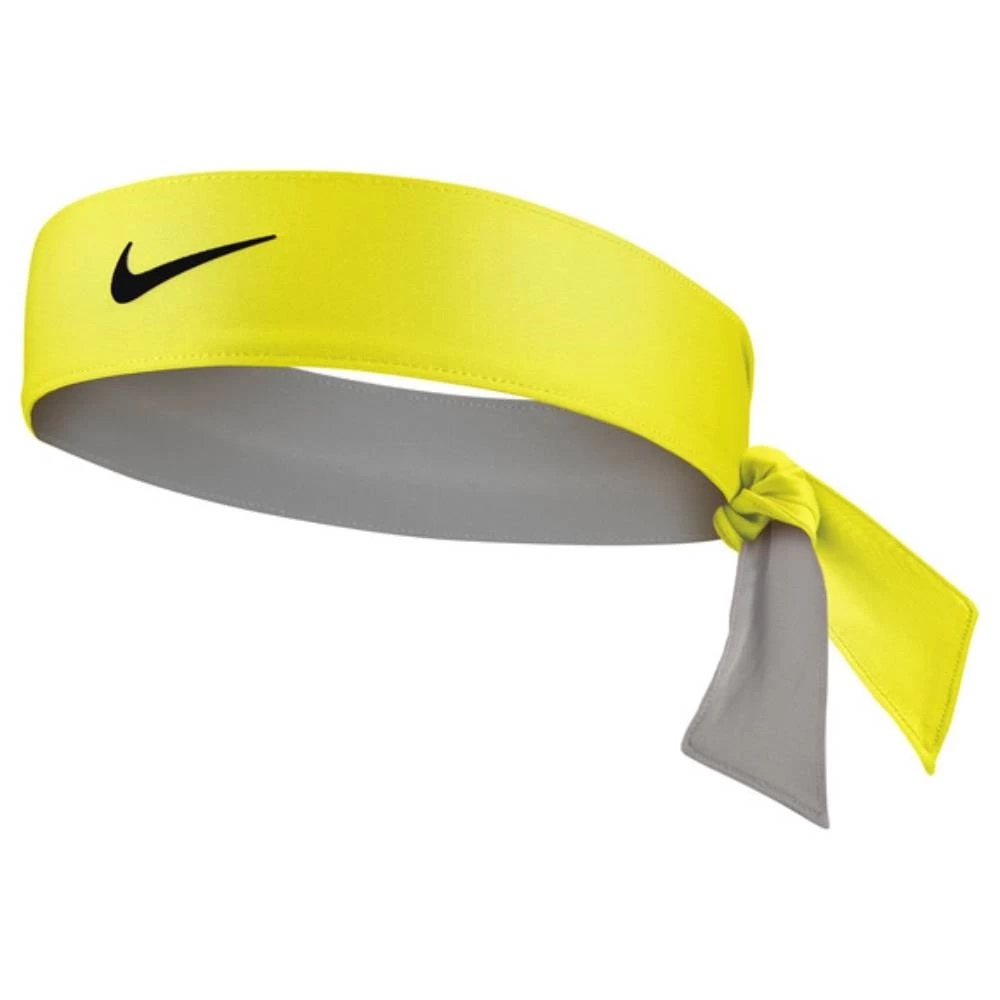 Nike Tennis Premier Tie Headband (Yellow Strike/Black) 1 Nike Tennis Premier Tie Headband (Yellow Strike/Black)