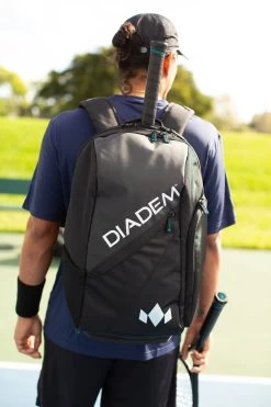 Diadem Nova Tour Backpack Racquet Bag (Black/Chrome) -Tennis Equipment Store Nova Backpack 2 1800x1800 c8006b4e 4e17 43eb 87f5 3a975f8b804d