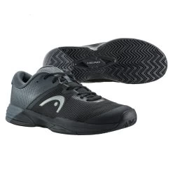 Head Revolt Evo 2.0 Men's Tennis Shoe (Black/Grey) -Tennis Equipment Store Presentation 273202 Revolt Evo 2.0 Men BKGR 1 2