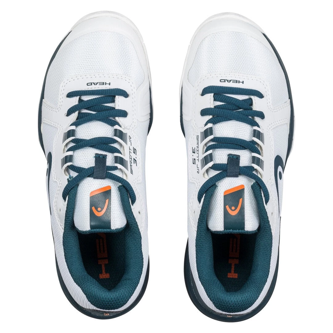 Head Sprint 3.5 Junior Tennis Shoe (White/Orange) 3 Head Sprint 3.5 Junior Tennis Shoe (White/Orange) - Image 3