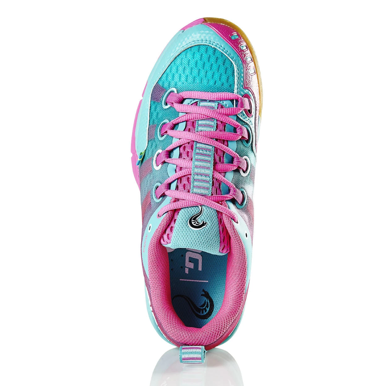 Salming Kobra Women's Indoor Court Shoe (Turquoise/Pink) 3 Salming Kobra Women's Indoor Court Shoe (Turquoise/Pink) - Image 3