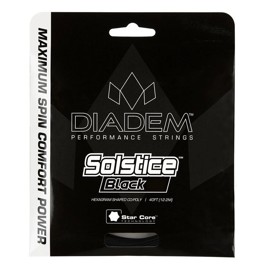 Diadem Solstice Black 18/1.15 Tennis String (Black) 1 Diadem Solstice Black 18/1.15 Tennis String (Black)