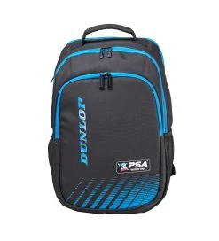 Dunlop PSA Backpack Racquet Bag (Black/Blue) -Tennis Equipment Store Squash PSA Luggage Backpack 1