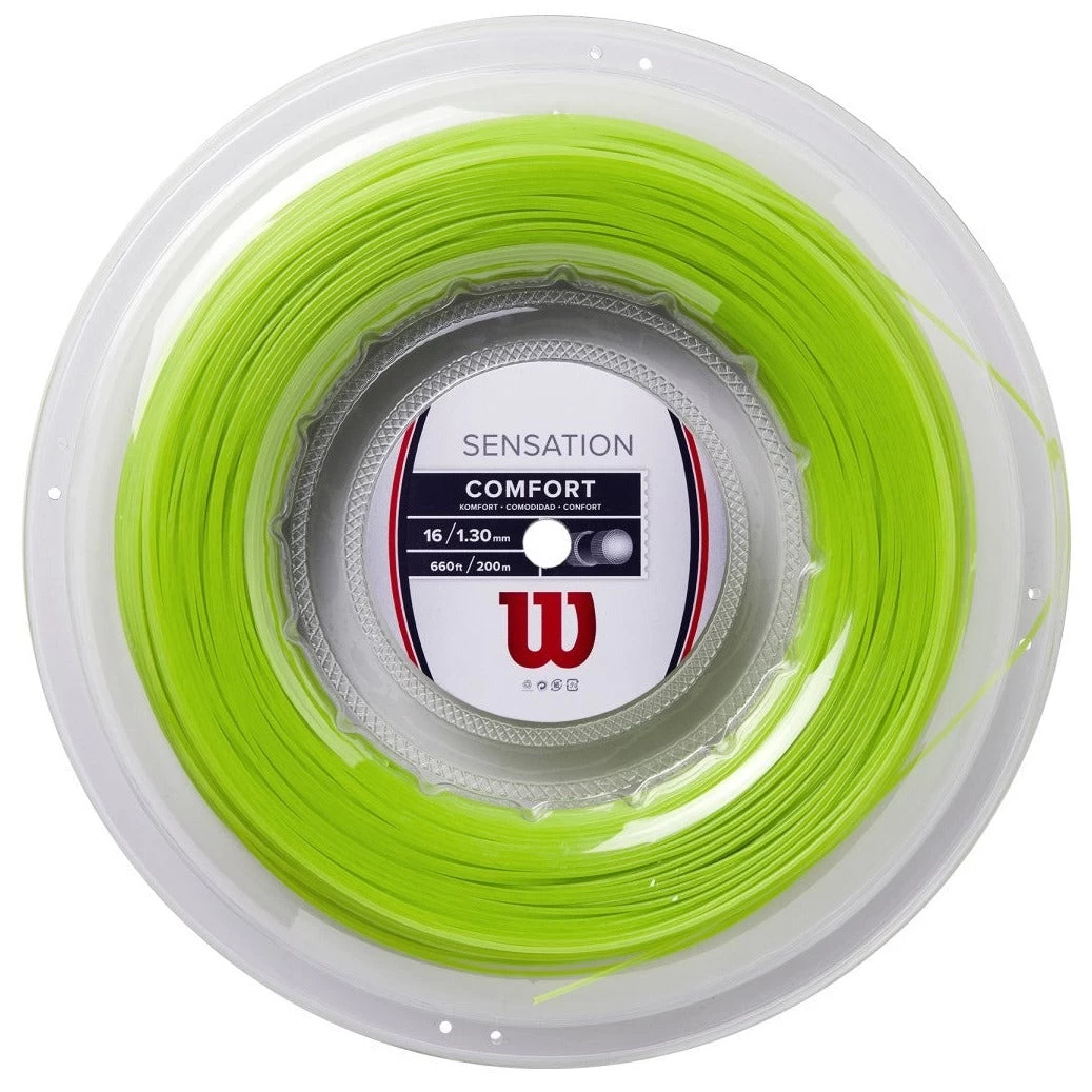 Wilson Sensation 16/1.30 Tennis String Reel (Green) 1 Wilson Sensation 16/1.30 Tennis String Reel (Green)