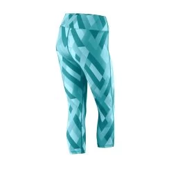 Wilson Women's Printed Tights Capri Pants (Bluebird) -Tennis Equipment Store WRA761702 SS18 Training W Printed Capri Womens Bluebird Back