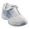 Wilson Kaos Junior Tennis Shoe (White/Blue)