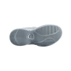 Wilson Stroke Junior Tennis Shoe (White/Blue) -Tennis Equipment Store WRS324040 Jr Kaos Stroke White PearlBlue DazzlingBlue Sole