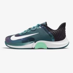 Nike Air Zoom GP Turbo Men's Tennis Shoe (Dark Green/White/Black) -Tennis Equipment Store nikecourt air zoom gp turbo hard court tennis shoe 29kGpS