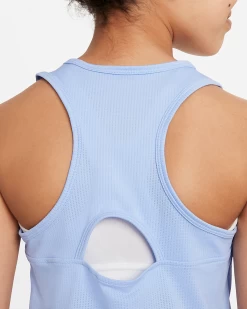 Nike Girls' Dri-FIT Victory Tank (Aluminum/White) 7 Nike Girls' Dri-FIT Victory Tank (Aluminum/White) -Tennis Equipment Store nikecourt dri fit victory older tennis tank M4BXLH 2